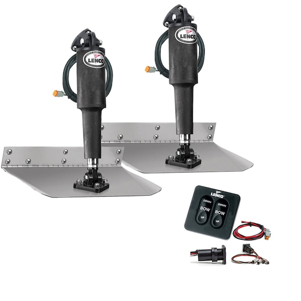Lenco Marine 9" x 12" Standard Trim Tab Kit w/Standard Integrated Switch Kit 12V 15104-102 - main